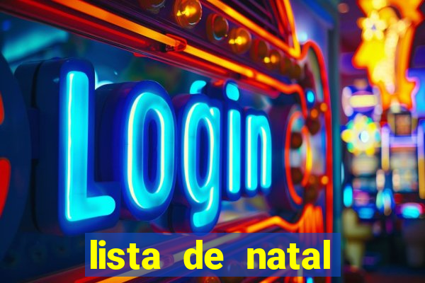 lista de natal para imprimir